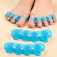 2 piezas Protectores de dedos suaves & cómodos reutilizables, almohadillas para los dedos - Azul - Ver 1