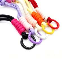 1 pieza Llavero con forma de pesa rusa de cuerda trenzada de color, colgante para bolsa deportiva, regalo creativo para entusiastas del fitness - Multicolor - Ver 6