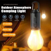 2PCs USB Portable Bulb, Super Bright Rechargeable Lantern Bulb, Hanging Light For Indoor & Outdoor, Ideal For Camping, Hiking, Backpacking And Power Outages - Multicolor - View 5