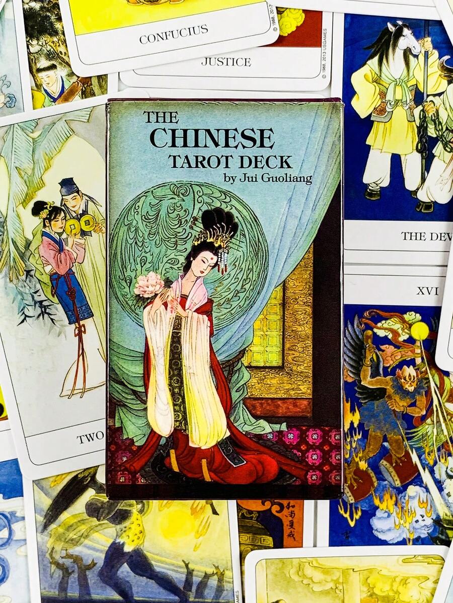 Kartu Tarot Cina yang Sempurna untuk Penemuan Diri, Ramalan, dan Latihan untuk Pemula. Siap untuk dijadikan Hadiah. - MultiWarna - View 1
