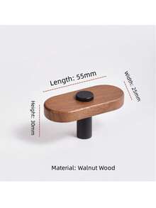 Long Solid Wood Furniture Handle Minimalist Natural Wood Style Kitchen Wardrobe Drawer Pull Furniture Hardware Accessory - Multicolor - View 16