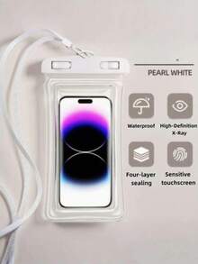 1pc Waterproof Phone Pouch With Touchscreen Function, Swimming And Rafting Gear, Underwater Photography Waterproof Bag, Perfect For Beach Trips And Vacations - Multicolor - View 9