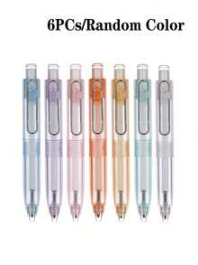 6/1 Stück süßer Mini-Kugelschreiber mit 0,5 mm Spitze, schwarze Tinte, glattes Schreiben, tragbar, Schreibwaren für Schüler, Geschenk zum Schulanfang, Schulpreis, Tagebuch-Schreibstift, Projekt-Schreibstift - A - Übersicht 8