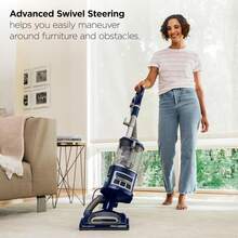 Certified Refurbished Shark Upright Vacuum Cleaner | Navigator Lift-Away Deluxe | Pet Hair, Carpet & Hard Floor Cleaning | Upholstery & Crevice Tool | HEPA Filter | Swivel Steering | Large Dust Cup Capacity | Blue | NV360 - US A Type Plug(110-127V) - View 5