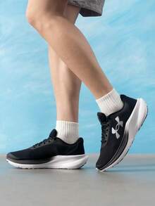 Under Armour Men's Chase 2026 Summer New Style Breathable Fitness Training Running Shoes 6014417-001 - Black/white - View 5