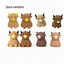 Cute Highland Cow Squeeze Toy, Soft Slow Rebound Stress Relief Toy, Japanese Animal Theme Anti-Anxiety Sensory Toy, Hand-Held Toy Suitable For Home, Perfect Birthday Holiday Party Gift For Kids And Adults - Multicolor - View 11
