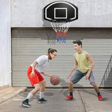 Wall Mount Basketball Hoop, 28.5¡¯¡¯ X 18¡¯¡¯ Large Backboard With 17¡¯¡¯ Rim, Shatter-Proof Backboard - Default Title - View 4