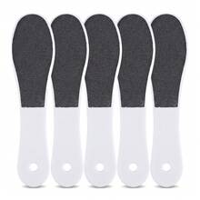 5pcs Double-Sided Foot File, Efficiently Remove Dead Skin And Calluses, Plastic Handle, Home Foot Care Tool - 5 Items - View 1