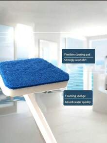 4/3/2/1pc Bathroom Cleaning Brush, Long Handle Bathtub Tile Brush, Non-Scratch Soft Bristle Bathtub Mop, Detachable Brush Head, Suitable For Floors, Bathtubs, Showers, Sinks, Faucets And Wall Tile Surfaces - Multicolor - View 3