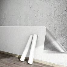 1 Roll - Easy-To-Apply White Self-Adhesive Wallpaper, Faux Linen Texture, Waterproof And Oil-Resistant - Perfect For Living Room, Bedroom And Kitchen Decoration | Seamless Striped Pattern, Removable, Enhances Living Room Style | Modern Interior Design | Self-Adhesive Material, Exquisite Home Decor - 2.8m Roll Of Material - View 7