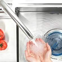 Hot And Cold Stainless Steel Faucet Sink Basin Kitchen Wash Basin - Silver - View 5