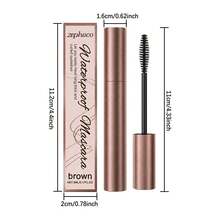 zephoco Waterproof Brown Lash Curled Mascara, Smudge-Proof, Soft Lifted Lash Shape, Lasting Lash Curl Lift, Delicate Brush For Precise Application, Smooth Texture Easy Glide - Brown - View 7