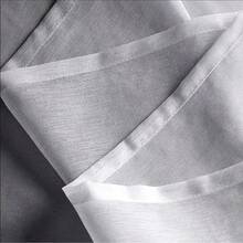 1PC, Sheer Gray Gradient Curtains Semi Sheer For Living Room Bedroom, Soft Light Filtering Privacy Window Drapes, Modern Drapery With Excellent Draping, Multiple Sizes For Small Apartment Rental - white ash - View 6