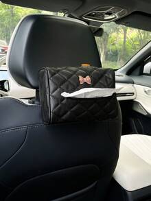 創意蝴蝶結車用面紙收納盒、車用面紙裝飾袋、車內面紙袋、車用面紙盒、面紙裝飾袋 - 蝴蝶結 - 查看 6