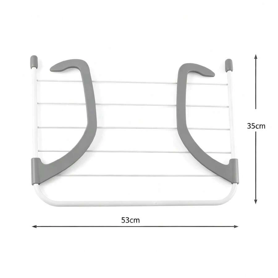 The 87-Inch Foldable Clothing Rack, With Height Adjustment Capabilities, Is A Sturdily Designed Vertical Clothesline Optimized For Use Both Indoors And Outdoors. It's Perfect For Drying Clothes And Towels, - 1 Clothes Rack for the Balcony, 35*53 - View 1