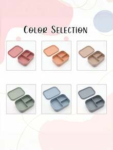 Customized Silicone Lunch Box, Back To School Bento Box, Portable Space-Saving Food Storage Container For Work And Outdoor Use - Multicolor - View 7