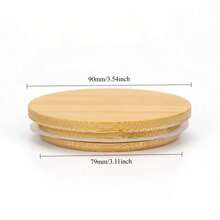 1/10pcs Bamboo Cup Lids, Vintage Bamboo Lids Suitable For Glass Bottles, Mugs, Fragrance Bottles And Candle Jars, Reusable And Durable, Suitable For Home Decor, Kitchen Storage, Aromatherapy And Dust Protection - Multicolor - View 15