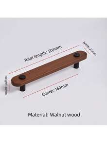 Long Solid Wood Furniture Handle Minimalist Natural Wood Style Kitchen Wardrobe Drawer Pull Furniture Hardware Accessory - Multicolor - View 18