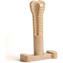 SuperBrush: Palo de limpieza de dientes de perro, de nailon duradero, de larga duracin, para el cuidado bucal canino, salud dental y ansiedad, Large - Rosa - Ver 1