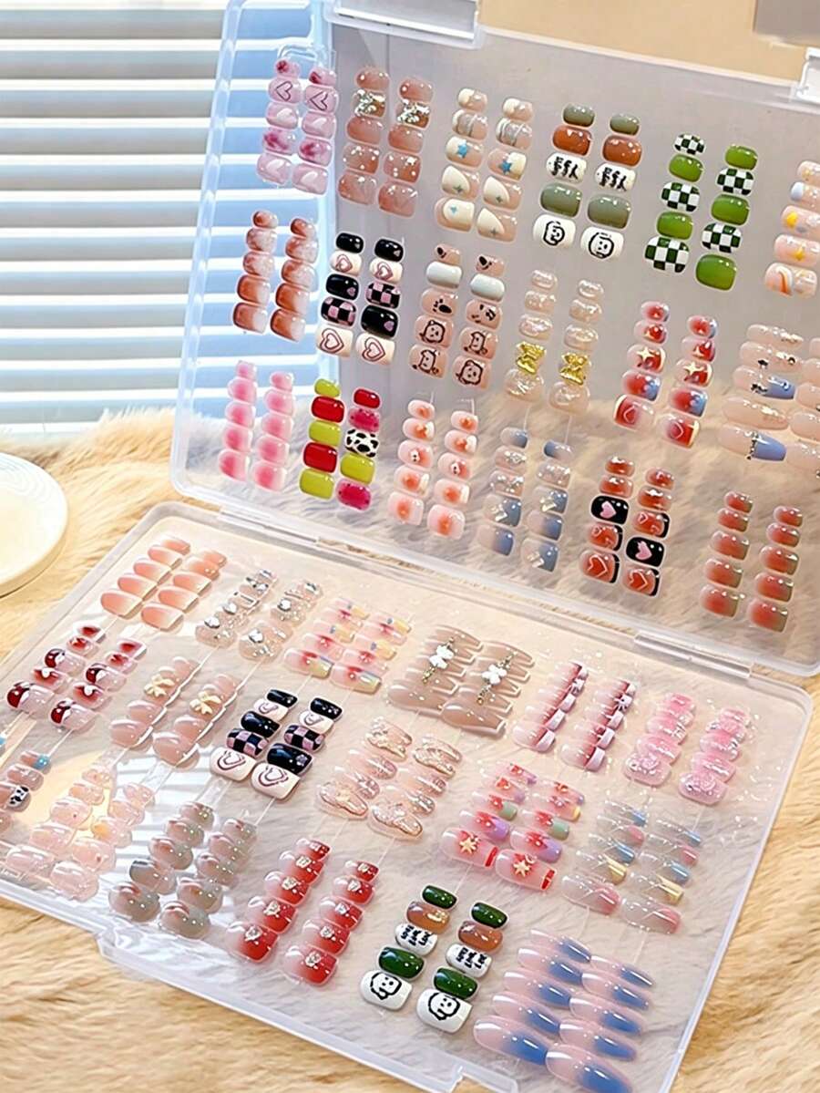 Large Capacity Transparent Nail Storage Box With 1 Roll Of Tape - Dust-Proof Portable Design, Can Store Press-On Nails And Nail Accessories, Also Can Be Used As Jewelry Box, Storage Bag, Makeup Brush Holder, Perfume Compartment Storage Box, Handheld Storage Bag, Home Accessories, Gifts For Women, School Supplies, University Essentials, Birthday Gift, Makeup Organizer, Jewelry Box, Nail Supplies, Nail Kit, Nail Stuff,Nail Tools, Nail Rhinestones, Nail Products