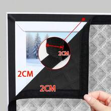 Graphene, Zipper Style, Double-Sided Square Aluminum Film, Thermal Insulation, Full Blackout, Noise Reduction, Heat Insulation, Windproof, Winter Anti-Freeze, Summer Sunshade, Privacy Curtain, No Drilling Required, Suitable For Various Windows, Multiple Sizes Available. - Thermal Curtains - View 5