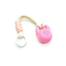 1 pieza Llavero con forma de pesa rusa de cuerda trenzada de color, colgante para bolsa deportiva, regalo creativo para entusiastas del fitness - Multicolor - Ver 11