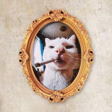 1pc Funny Rabbit Pattern Wooden Fridge Magnet, Suitable For Home Refrigerator And Mailbox Decoration Craft Gift! - 1 Piece Of White Cat Cigarettes - View 4