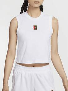 Nike Court Heritage 女款短款网球背心 FQ2274-100 - FQ2274-100 - 查看 1