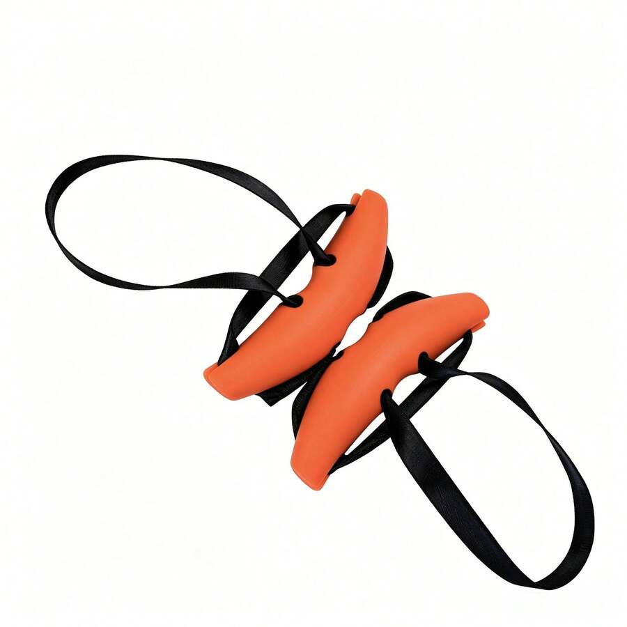 1 Pair Pull Up Grips - Home Gym Workout Pull Up Handles - Ergonomic Non-Slip Pull Up Grips, Suitable For T-Bar Rows - Wide Grip Lat Pulldown Attachment - Forearm Strength Trainer - Gym Workout Grip Strength Trainer - Orange - View 1