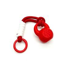 1 pieza Llavero con forma de pesa rusa de cuerda trenzada de color, colgante para bolsa deportiva, regalo creativo para entusiastas del fitness - Multicolor - Ver 10