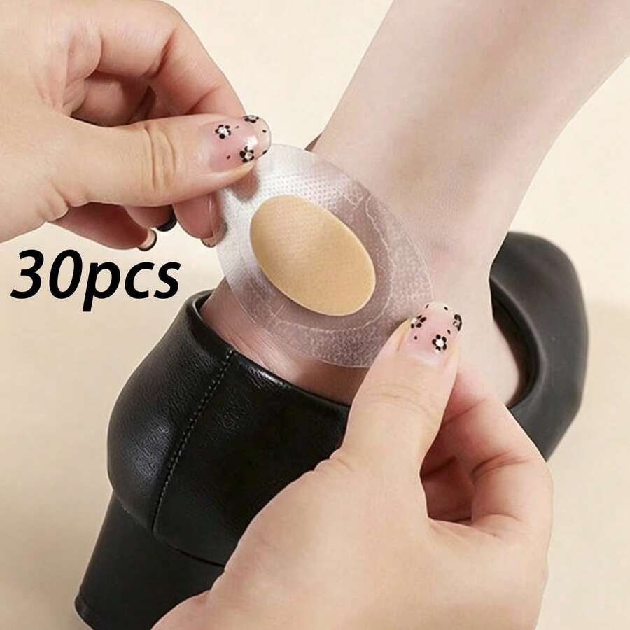 30pcs High Heel Invisible Anti-Friction Heel Protector Pads - Clear - View 1