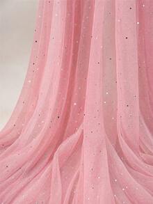 Sparkling Rhinestone Tulle Fabric, Transparent Mesh Material With Sequins, Soft, Lightweight And Flowing, Suitable For Wedding Veil, Evening Gown, Party Decor, Ballet Tutu, Home Decor And DIY Sewing Projects - 1 - View 6