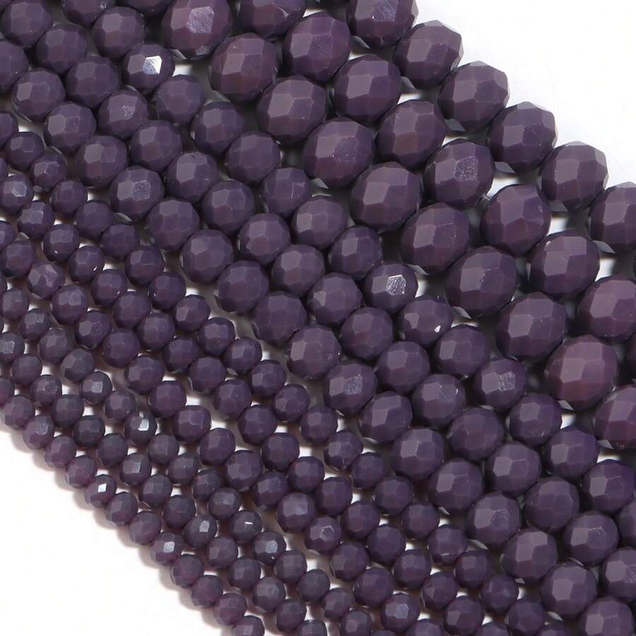 1 Strang 3/4/6/8mm weiße facettierte Kristallperlen Rondelle lose Abstandshalterperlen für Schmuckherstellung DIY Armbänder Halsketten Ohrringe Taschendesign