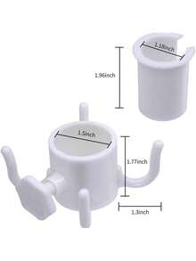 Multifunctional Beach Umbrella Hook, Adjustable 4-Prong Hook, Suitable For Towels, Bags And Hats, Fits 0.75 To 1.26 Inch Poles, Plastic Material, Suitable For Camping And Outdoor Activities - Multicolor - View 6