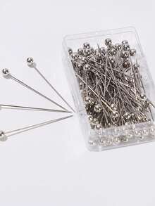 1 Box Scarf Accessories Hijab Pins - Silver - View 3