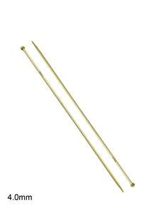 35cm Natural Bamboo Single Point Knitting Needles, 2pcs/Pack, 12 Sizes Available, Smooth & Lightweight Knitting Tool, Suitable For Home DIY And Women Knitting Enthusiasts, For Scarf, Sweater Hand Knitting - 35cm Bamboo White Double-pointed Knitting Needle - View 12