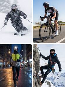 Breathable Unisex Balaclava Face Mask, Stretchable Summer Cooling Neck Gaiter, Multi-Functional Graffiti Logo Hat Mask, Suitable For Cycling, Outdoor Running, Fishing, Skiing, Washable Windproof Headwear, Fitness - Multicolor - View 8