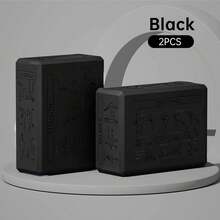 2pcs Yoga Bricks With 6-Sided Yoga Pose Guide, Beginner-Friendly Design, Soft Non-Slip With Beveled Edges, Suitable For Yoga, Meditation, Pilates And More, Helps Deepen Stretching And Improve Flexibility, Non-Slip Wear-Resistant High-Density Blocks, Enhances Flexibility Training Equipment, Lightweight Durable Support Blocks - Grey - View 8