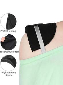 1 Pair Invisible Self‑Adhesive Silicone Shoulder Enhancer Pads Soft Thick Anti‑Slip Washable Reusable Unisex Multi‑Color For Sloped Narrow Shoulders Build Right‑Angle Shoulders Fit For Suits Dresses Shirts Blazers - Multicolor - View 9