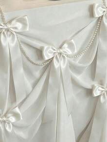 1pc Faux Pearl Bow Pendant Birthday Photo Prop Style Room Window Wedding Wall Background - Multicolor - View 7