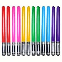 12 Buah Pedang Cahaya Tiup Warna Campuran - 35 Inci (Sekitar 88,9 Cm) Pedang Mainan Tiup Warna Neon, Suvenir Pesta, Tas Hadiah, Mainan Ulang Tahun Bertema Galaksi dan Hadiah - MultiWarna - View 9