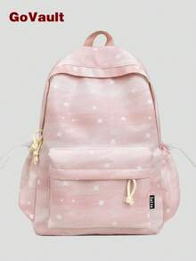 Dreamy Gradient Starry Sky Backpack For Teenage Girls, Student School Bag, Casual Campus Daily Use Bag, Fashionable Unique Atmosphere - Multicolor - View 1