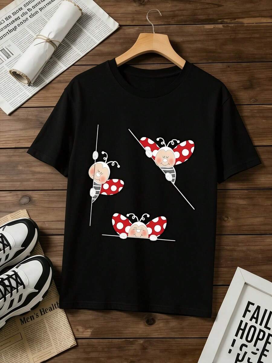 Women T-Shirts - Black - View 1