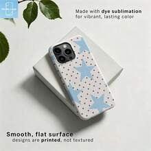 HoBa case 1pc Polka Dot Color Block 2-In-1 Soft Film Full Coverage Hard Phone Case, Compatible With Galaxy A23/A24/A25/A32/33/S25, Compatible With Apple 7/8/11/12/13/14/14Plus/15/15Plus/16/16Plus/7/8Plus/17/17Pro, Korean Style Fashionable & Fun Phone Case, Elegant Design Unisex, Ideal Gift For Girlfriend On Easter, Spring, Birthday - Mixed Color 1 - View 5