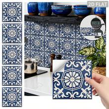 24PCS Peel And Stick PVC Tile Stickers, Different Style Patterns, Waterproof, Oil-Resistant, Stain-Resistant, Removable, No Residue, Suitable For Living Room, Kitchen, Bathroom, Toilet, Home Wall Decoration Renovation, DIY, Matte Texture, Size 10/15/20CM - FHZ-03 - View 10