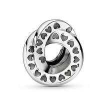 1Pc Silver Pendant Beads, A Classic Minimalist Style Travel Pendant Bead, Suitable For Making Handcrafted Bracelets, Necklaces And Jewelry Accessories - Silver - View 24