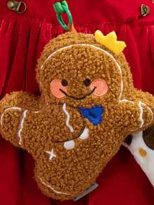 1pc Soft Cute Christmas Plush Throw Pillow Christmas Tree, Gingerbread Man, Christmas Dog Cushion Christmas Tree Decor Hanging Ornament Christmas Eve New Year Home Decor Throw Pillow Car New Year Pillow Christmas Eve Holiday Gift - Multicolor - View 12