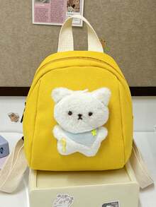1 pieza Mochila mini de moda y linda con diseño de cremallera de nylon y patrón de dibujos animados adorable, diseño único adecuado para diversas ocasiones y uso multiusos, perfecta para actividades al aire libre, juego, ir al trabajo, etc., regalo ideal para adolescentes - Multicolor - Ver 6