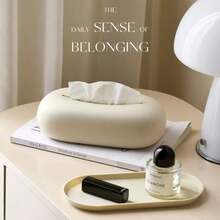 Soporte de papel de cocina de estilo decorativo minimalista de lujo, caja de almacenamiento de papel de cocina universal de escritorio & montada en la pared altamente atractiva y práctica, caja de papel de cocina de estilo simple de unicolor, organizador de papel de cocina, soporte de servilletas, material de platino de silicona, duradero sin colapsar, material suave, fácil de limpiar, a prueba de polvo, gran capacidad, toallitas húmedas - Ver 6
