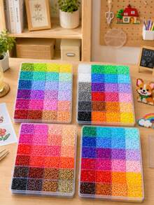 Colorful Perler Beads Set, Jewelry Making Materials, Handmade Bead Puzzle, DIY Perler Beads Kit With Tools, Keychain Handmade Materials - Perler Beads - View 5